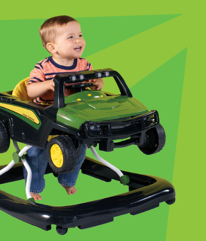 baby in john deere rocker