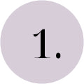 number one in purple circle