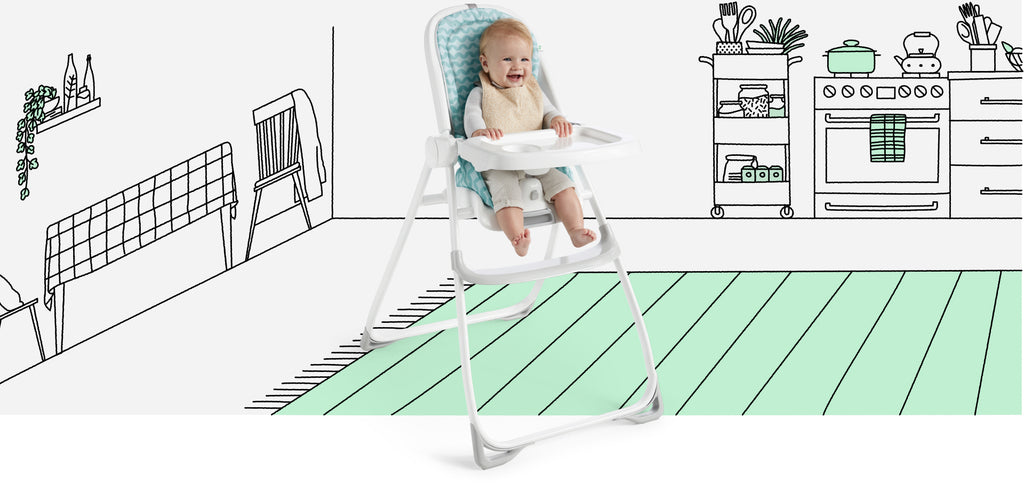 baby in ingenuity high chair